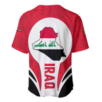 Iraq Baseball Jersey with Lamassu Mythical Creature and National Map Design - Wonder Print Shop