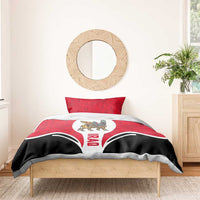 Iraq Bedding Set with Lamassu Mythical Creature and National Map Design - Wonder Print Shop