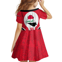 Iraq Family Matching Off Shoulder Short Dress and Hawaiian Shirt with Lamassu Mythical Creature and National Map Design - Wonder Print Shop