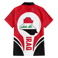 Iraq Family Matching Summer Maxi Dress and Hawaiian Shirt with Lamassu Mythical Creature and National Map Design - Wonder Print Shop