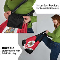 Iraq Grocery Bag with Lamassu Mythical Creature and National Map Design - Wonder Print Shop