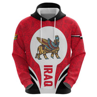 Iraq Hoodie with Lamassu Mythical Creature and National Map Design - Wonder Print Shop