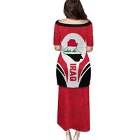 Iraq Puletasi with Lamassu Mythical Creature and National Map Design - Wonder Print Shop