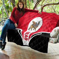 Iraq Quilt with Lamassu Mythical Creature and National Map Design - Wonder Print Shop