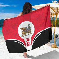 Iraq Sarong with Lamassu Mythical Creature and National Map Design - Wonder Print Shop