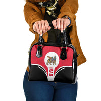 Iraq Shoulder Handbag with Lamassu Mythical Creature and National Map Design - Wonder Print Shop