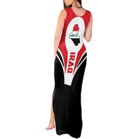 Iraq Tank Maxi Dress with Lamassu Mythical Creature and National Map Design - Wonder Print Shop