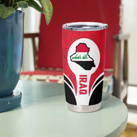 Iraq Tumbler Cup with Lamassu Mythical Creature and National Map Design - Wonder Print Shop