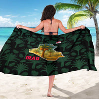 Iraq Sarong with Palm Tree Landscape and Map Silhouette Design - Wonder Print Shop
