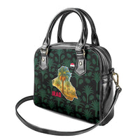 Iraq Shoulder Handbag with Palm Tree Landscape and Map Silhouette Design - Wonder Print Shop