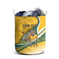 Personalized Australia Soccer Kangaroo Mascot Laundry Basket Sydney Opera House - Hear the Champions Roar Football