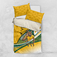 Personalized Australia Soccer Kangaroo Mascot Bedding Set Sydney Opera House - Hear the Champions Roar Football