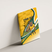 Personalized Australia Soccer Kangaroo Mascot Canvas Wall Art Sydney Opera House - Hear the Champions Roar Football