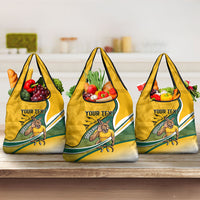 Personalized Australia Soccer Kangaroo Mascot Grocery Bag Sydney Opera House - Hear the Champions Roar Football