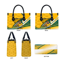 Personalized Australia Soccer Kangaroo Mascot Leather Bag Sydney Opera House - Hear the Champions Roar Football