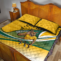 Personalized Australia Soccer Kangaroo Mascot Quilt Bed Set Sydney Opera House - Hear the Champions Roar Football