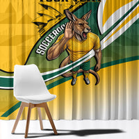 Personalized Australia Soccer Kangaroo Mascot Window Curtain Sydney Opera House - Hear the Champions Roar Football