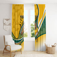 Personalized Australia Soccer Kangaroo Mascot Window Curtain Sydney Opera House - Hear the Champions Roar Football