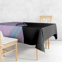 Bowling Strike Graphic Tablecloth Custom Flaming Ball and Pastel Gradient Swirl Pattern Design - Wonder Print Shop