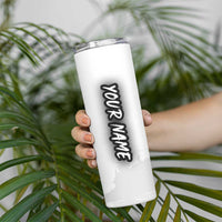 Custom Flag American Fishing Skinny Tumbler Fish Silhouette in Grunge Patriotic - Wonder Print Shop