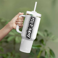 Custom Flag American Fishing Tumbler With Handle Fish Silhouette in Grunge Patriotic - Wonder Print Shop