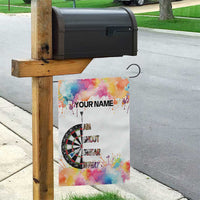 Custom Name Darts Garden Flag Funny Dartboards Colorful Paint Aim Shoot Swear Repeat - Wonder Print Shop