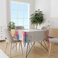 Custom Name Darts Tablecloth Funny Dartboards Colorful Paint Aim Shoot Swear Repeat - Wonder Print Shop