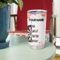 Custom Name Darts Tumbler Cup Funny Dartboards Colorful Paint Aim Shoot Swear Repeat - Wonder Print Shop