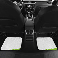 Personalized Custom Bass Fishing Car Mats Jumping Fish Graphic and Green Black Honeycomb - Wonder Print Shop