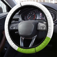 Bass Fishing Steering Wheel Cover Jumping Fish Graphic and Green Black Honeycomb - Wonder Print Shop