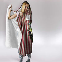 American Flag Largemouth Bass Fishing Hooded Blanket Jumping Fish Graphic and Custom Name Design - Wonder Print Shop