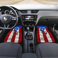 Puerto Rico Fishing Car Mats Fish Hook Flag PR Custom Name - Wonder Print Shop