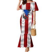 Puerto Rico Fishing Mermaid Dress Fish Hook Flag PR Custom Name - Wonder Print Shop