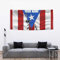 Puerto Rico Fishing Tapestry Fish Hook Flag PR Custom Name - Wonder Print Shop