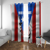 Puerto Rico Fishing Window Curtain Fish Hook Flag PR Custom Name - Wonder Print Shop