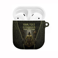 Personalized Muscular Goblin Weightlifting AirPods Case Pain For Growth Dark Fantasy Gym Graphic