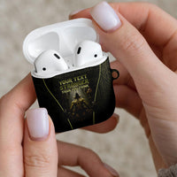 Personalized Muscular Goblin Weightlifting AirPods Case Pain For Growth Dark Fantasy Gym Graphic