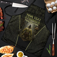 Personalized Muscular Goblin Weightlifting Apron Pain For Growth Dark Fantasy Gym Graphic