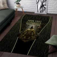 Personalized Muscular Goblin Weightlifting Area Rug Pain For Growth Dark Fantasy Gym Graphic