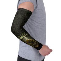 Personalized Muscular Goblin Weightlifting Arm Sleeves Pain For Growth Dark Fantasy Gym Graphic