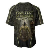 Personalized Muscular Goblin Weightlifting Baseball Jersey Pain For Growth Dark Fantasy Gym Graphic