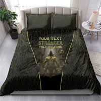 Personalized Muscular Goblin Weightlifting Bedding Set Pain For Growth Dark Fantasy Gym Graphic