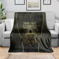 Personalized Muscular Goblin Weightlifting Blanket Pain For Growth Dark Fantasy Gym Graphic