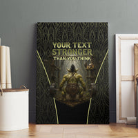 Personalized Muscular Goblin Weightlifting Canvas Wall Art Pain For Growth Dark Fantasy Gym Graphic
