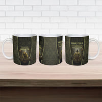 Personalized Muscular Goblin Weightlifting Ceramic Mug Pain For Growth Dark Fantasy Gym Graphic