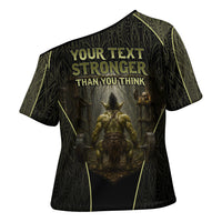 Personalized Muscular Goblin Weightlifting Cross Shoulder Shirt Pain For Growth Dark Fantasy Gym Graphic