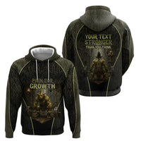Personalized Muscular Goblin Weightlifting Hoodie Pain For Growth Dark Fantasy Gym Graphic