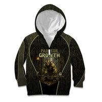 Personalized Muscular Goblin Weightlifting Kid Hoodie Pain For Growth Dark Fantasy Gym Graphic