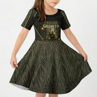 Personalized Muscular Goblin Weightlifting Kid Short Sleeve Dress Pain For Growth Dark Fantasy Gym Graphic