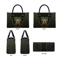 Personalized Muscular Goblin Weightlifting Leather Bag Pain For Growth Dark Fantasy Gym Graphic
